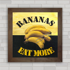Quadro decorativo para cozinha com pôster de fruta banana
