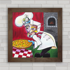 quadro decorativo forno de pizza