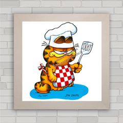 Quadro decorativo para cozinha com gato Garfield