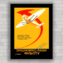 Quadro decorativo aviação antiga Russa .