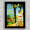 Quadro decorativo Cuba antigo , para viagem e turismo .