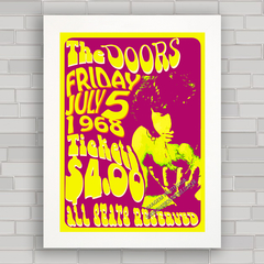Quadro decorativo de música , banda de rock The Doors , cartaz do show .