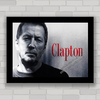Quadro decorativo de música , com pôster do Eric Clapton .