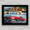 Quadro decorativo Ferrari 312 antiga Fórmula 1 .