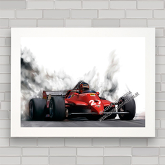 Quadro decorativo Ferrari antiga Fórmula 1 .