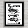 Quadro decorativo propaganda anúncio Ferrari antiga .