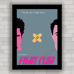 Quadro Decor Poster Clube Da Luta Filme Fight Club Redesig em