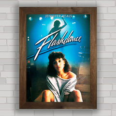 Quadro decorativo de cinema , com pôster do filme Flashdance .