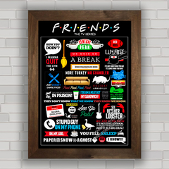 Quadro decorativo com pôster da série Friends .