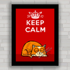 Quadro decorativo gato keep calm