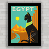 Quadro decorativo gato no Egito