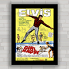 Quadro decorativo com pôster de filme Louco por garotas , Elvis Presley .