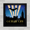 Quadro decorativo de cinema , com pôster do filme Batman , Gotham City .