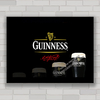 Quadro decorativo propaganda de cerveja Guinness .