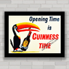 Quadro decorativo propaganda antiga de cerveja Guinness .