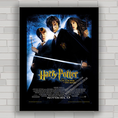 Quadro decorativo de cinema , com pôster do filme Harry Potter .