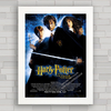 Quadro decorativo de cinema , com pôster do filme Harry Potter .