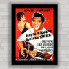 Quadro decorativo de cinema com pôster do filme Kid Galahad , Elvis Presley .