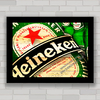 Quadro decorativo cerveja Heineken .