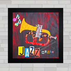 Quadro decorativo de música , com pôster de jazz .