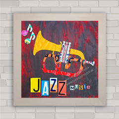 Quadro decorativo de música , com pôster de jazz .