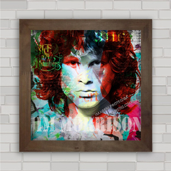Quadro decorativo de música , com pôster do Jim Morrison , Doors .