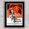 Quadro de cinema , com pôster do filme King Creole do Elvis Presley .