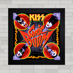 Quadro decorativo com pôster da banda de rock Kiss .