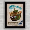 Quadro decorativo para agência de viagem e turismo Holanda .