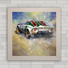 Quadro decorativo carro de rallye Lancia Stratos .