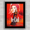 Quadro decorativo com imagem pôster de filme antigo El Cid , Sophia Loren .