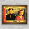 Quadro decorativo com imagem pôster de filme A Carta - Bette Davis .