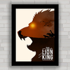 Quadro decorativo com imagem pôster do filme O Rei Leão .