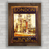 Quadro decorativo foto antiga de Londres .