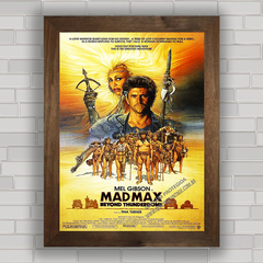 Quadro decorativo de cinema , com imagem pôster do filme Mad Max .