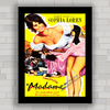 Quadro com imagem pôster do filme Madame Sans Gêne com Sophia Loren .