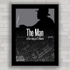 Quadro decorativo de cinema , com imagem pôster do filme The Man .