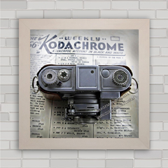 Quadro decorativo máquina fotográfica Kodak .