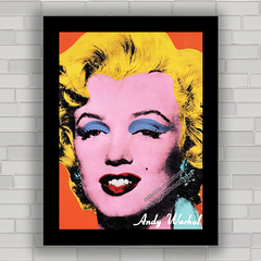 Quadro de cinema , com pôster da Marilyn Monroe by Andy Warhol .
