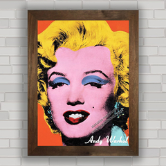 Quadro de cinema , com pôster da Marilyn Monroe by Andy Warhol .