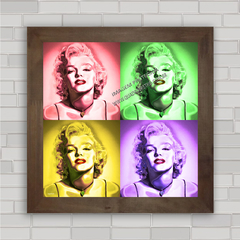 Quadro decorativo de cinema , com pôster da Marilyn Monroe pop art .