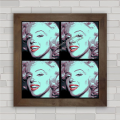 Quadro decorativo de cinema , com pôster da Marilyn Monroe pop art .