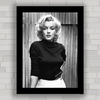 Quadro decorativo de cinema , com pôster da Marilyn Monroe .