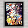 Quadro decorativo de cinema , com imagem pôster do filme Memphis Belle .