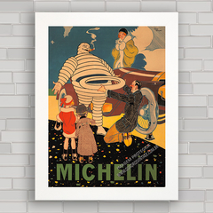 Quadro decorativo propaganda antiga pneus Michelin .