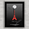 Quadro decorativo com imagem pôster do filme Meia Noite Em Paris .