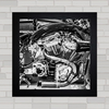 Quadro decorativo motor de moto Harley Davidson .