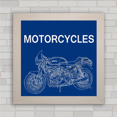 Quadro decorativo propaganda moto antiga Norton .