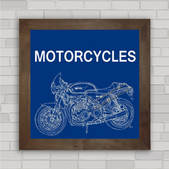 Quadro decorativo moto antiga Norton .
