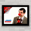 Quadro de cinema , com imagem pôster do filme de humor Mister Bean .